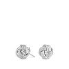 buy simply silver polished rope knot stud earring 5f3fcb632c7ad