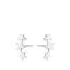 buy simply silver polished three star climber earrings 5f2961e54366c