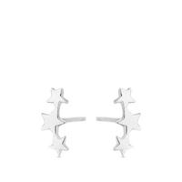 buy simply silver polished three star climber earrings 5f2961e54366c
