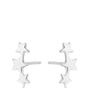 buy simply silver polished three star climber earrings 5f2961e74de4a