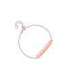 buy simply silver rose gold plated sterling silver personalised engravable bar bracelet 5f2adfa21ea65