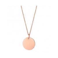 buy simply silver rose gold plated sterling silver personalised engraveable disc pendant 5f468d29cab2f