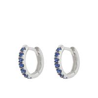buy st huggie hoop earrings blue 5f3ab24caa343