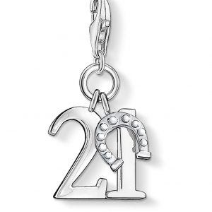 buy sterling silver charm club lucky number 21 charm 5f44b0d456312