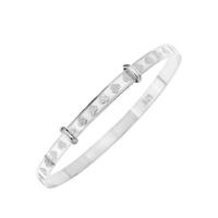 buy sterling silver childrens christening expander bangle teddy bear in gift box 5f3d280bb0227