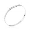 buy sterling silver childrens christening expander bangle teddy bear in gift box 5f3d2813e6786