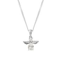 buy sterling silver cubic zirconia angel pendant necklace 5f290dbc9ff9f