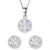 buy sterling silver cubic zirconia cluster round stud earrings and pendant set 5f468da883c0f