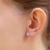 buy sterling silver cubic zirconia initial stud earrings 5f37e383af091