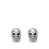 buy sterling silver skull earrings 5f3fcb6f730f5