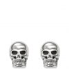 buy sterling silver skull earrings 5f3fcb729cdce