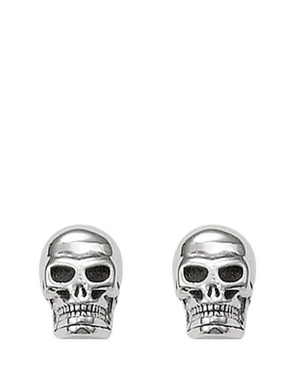 buy sterling silver skull earrings 5f3fcb729cdce