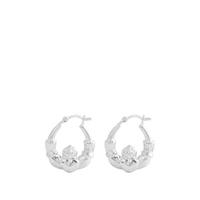 buy sterling silver thick claddagh heart creole hoop earrings 5f4271002cb5f