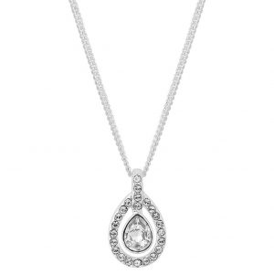 buy swarovski clear halo pear cut pendant 5f290deb899e8