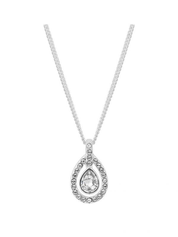 buy swarovski clear halo pear cut pendant 5f290deb899e8