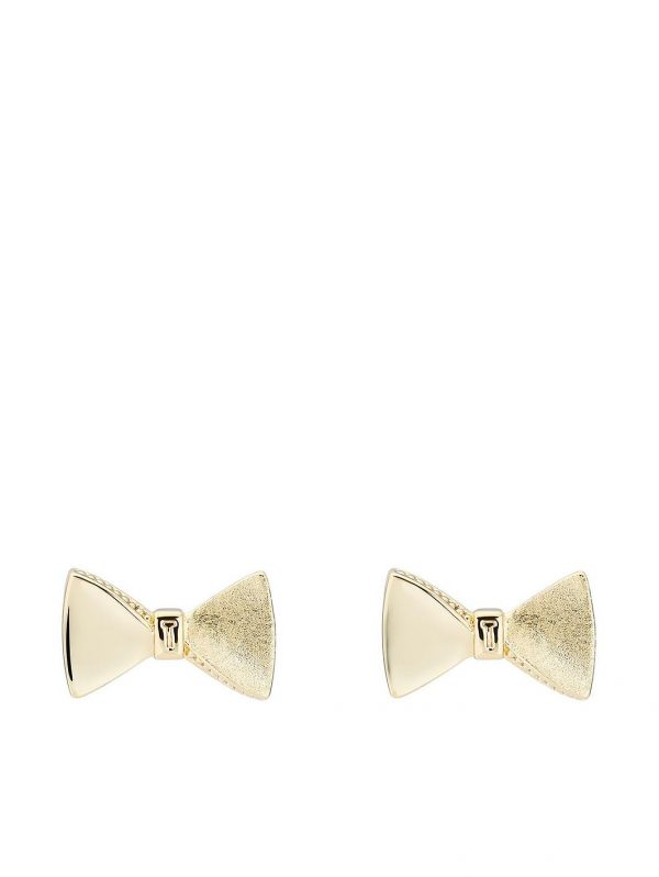 buy tayal tux bow stud earrings pale gold 5f3ff8b4ed254