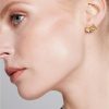 buy tayal tux bow stud earrings pale gold 5f3ff8b674dff