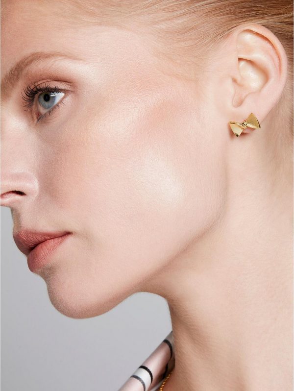 buy tayal tux bow stud earrings pale gold 5f3ff8b674dff