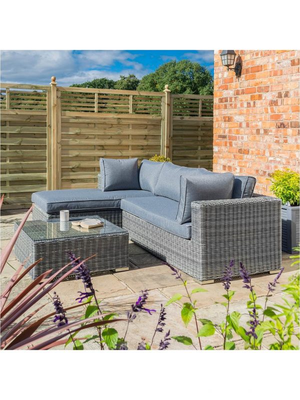 buy vienna lounger set grey weave 5f3783e994893