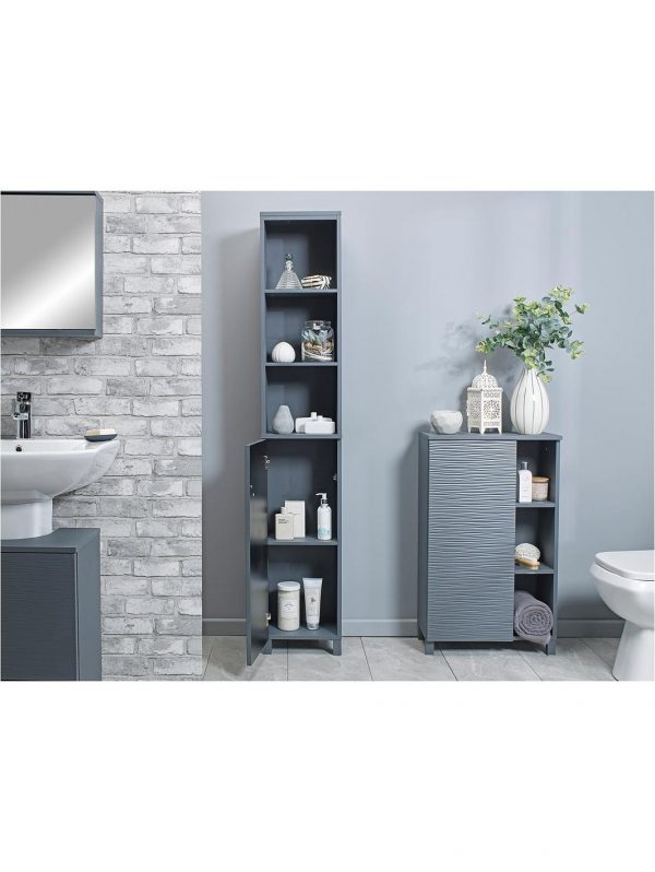 buy wave bathroom tallboy grey 5f4499ad43f7d