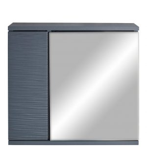 buy wave mirrored bathroom wall cabinet grey 5f2f81db4d3b2