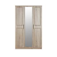 buy winchester part assembled 3 door mirrored wardrobe 5f2ccf5df2b2e