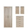buy winchester ready assembled 4 piece package 2 door wardrobe 5 drawer chest and 2 bedside chests 5f2cd4ec2981a