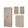 buy winchester ready assembled 4 piece package 2 door wardrobe 5 drawer chest and 2 bedside chests 5f2cd4edd6a60