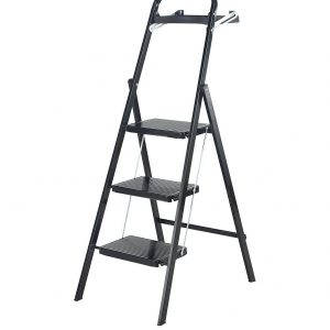 selling 3 tread black stepstool with tool tray 5f250c378ef49