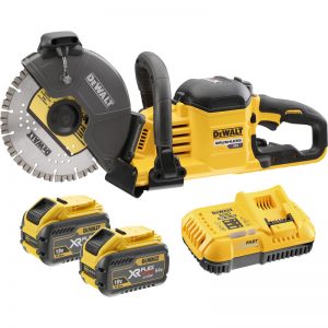 selling dewalt dcs690 54v xr flexvolt 230mm cut off saw 2 x 9 0ah 5f3632009aff9