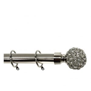 selling diamante finial extendable curtain pole 5f2d179010651