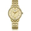 selling exclusive textured champagne swarovski set dial gold stainless steel bracelet ladies watch 5f38d8bcbeb76