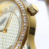selling exclusive textured champagne swarovski set dial gold stainless steel bracelet ladies watch 5f38d8c11f830