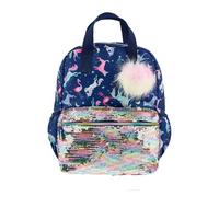 selling girls electric unicorn pom backpack navy 5f40aa25260d1