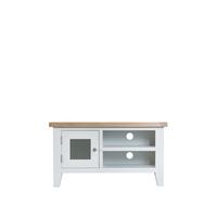 selling harrow ready assembled tv unit fits up to 45 inch tv white oak 5f4a2fa0e652a