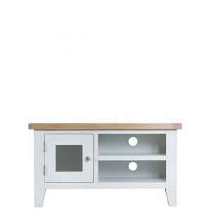 selling harrow ready assembled tv unit fits up to 45 inch tv white oak 5f4a2fa79f1af