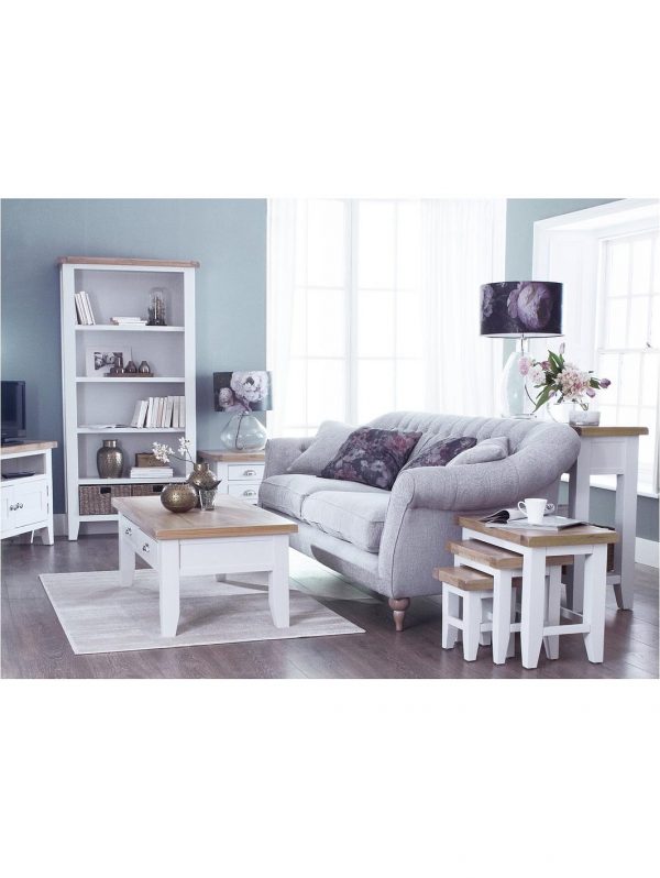 selling harrow ready assembled tv unit fits up to 45 inch tv white oak 5f4a2fa904b8e
