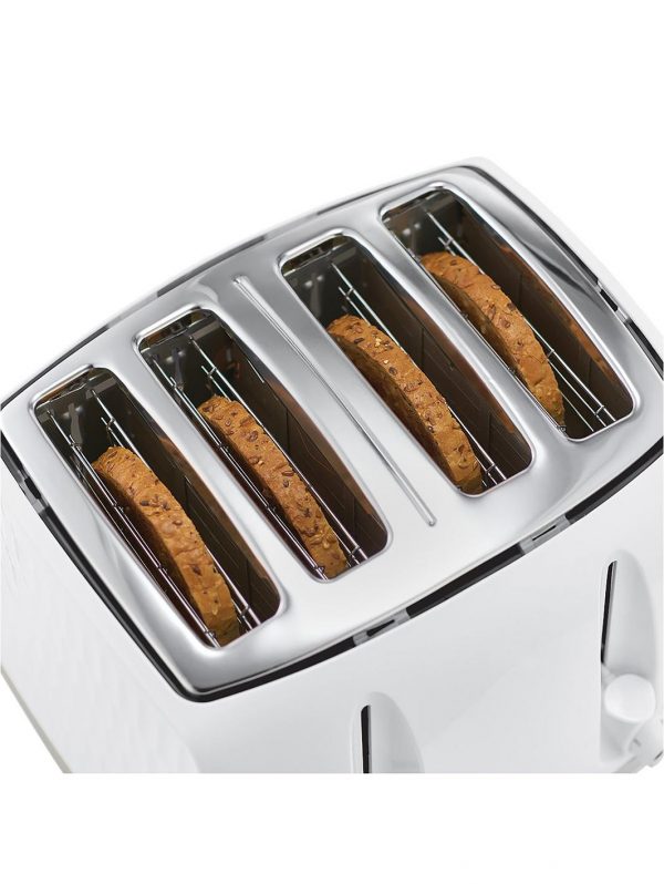selling honeycomb 4 slice toaster white 5f2cf60507274