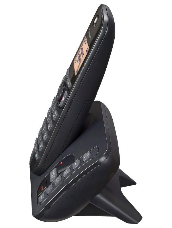selling kx tgc220eb cordless telephone with answering machine and nuisance call block single 5f47748459d85