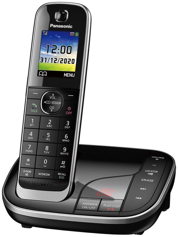 selling kx tgj320eb single cordless telephone with answering machine black 5f27d19330b67