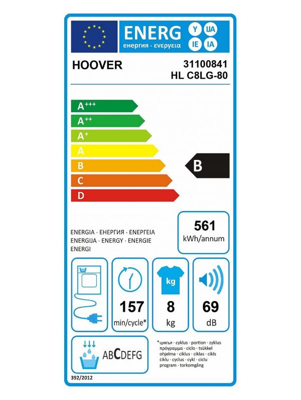 selling link hlc8lg 8kg load condenser sensor tumble dryer with one touch white 5f378322ba317