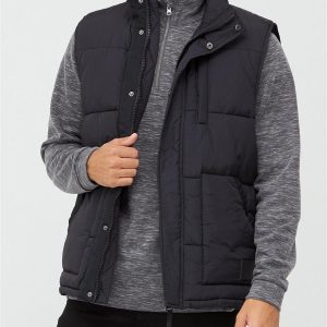 selling padded gilet black 5f4378432db03