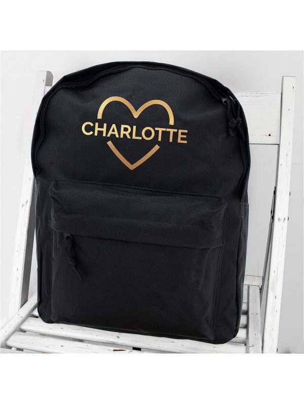selling personalised gold heart backpack 5f45ef0806cff