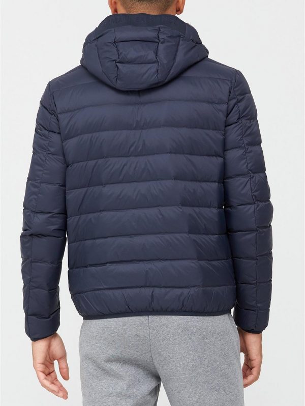 selling quilted down fill hooded jacket navy 5f2a6da9c1bb2