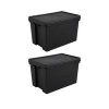 selling set of 2 heavy duty recycled plastic storage boxes 62 litres each 5f2a5388548a7