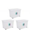 selling set of 3 80 litre wheeled plastic storage boxes 5f34debc8e576