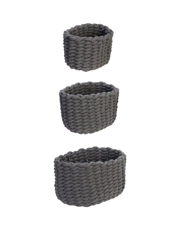 selling set of 3 cotton weave storage baskets 5f2cf5f6aba3e