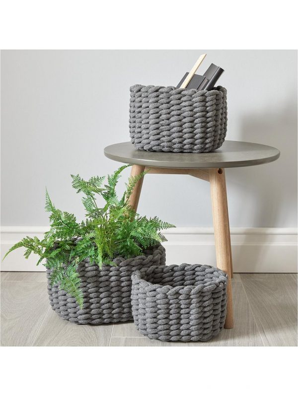 selling set of 3 cotton weave storage baskets 5f2cf5f8012ce