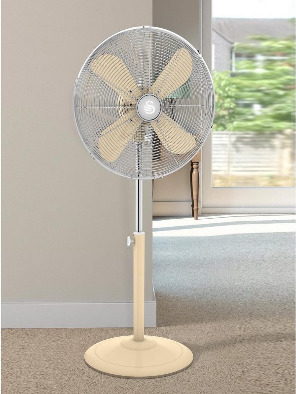 selling sfa12610cn retro 16 inch stand fan cream 5f36315687540