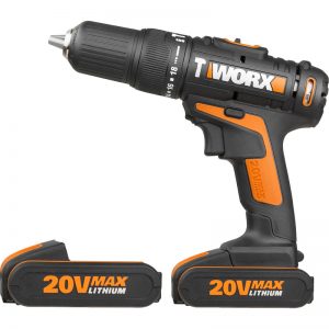 selling worx wx386 20v cordless combi drill 2 x 2 0ah 5f3e188247eeb